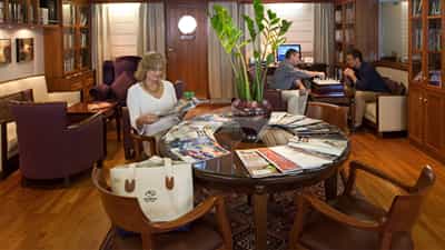 SeaDream's Library and Computer Room