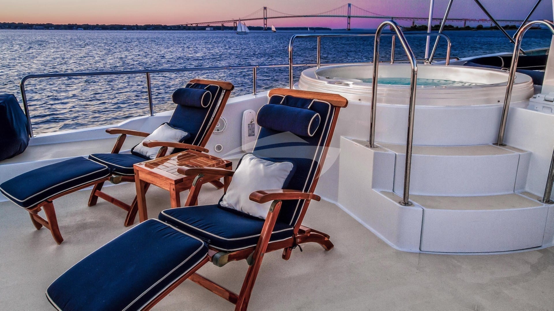 Deck Chairs and Jacuzzi