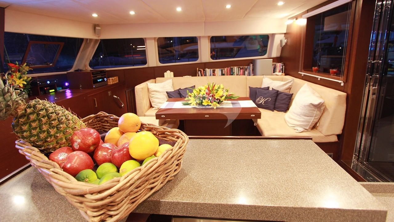 Setting up for snacks