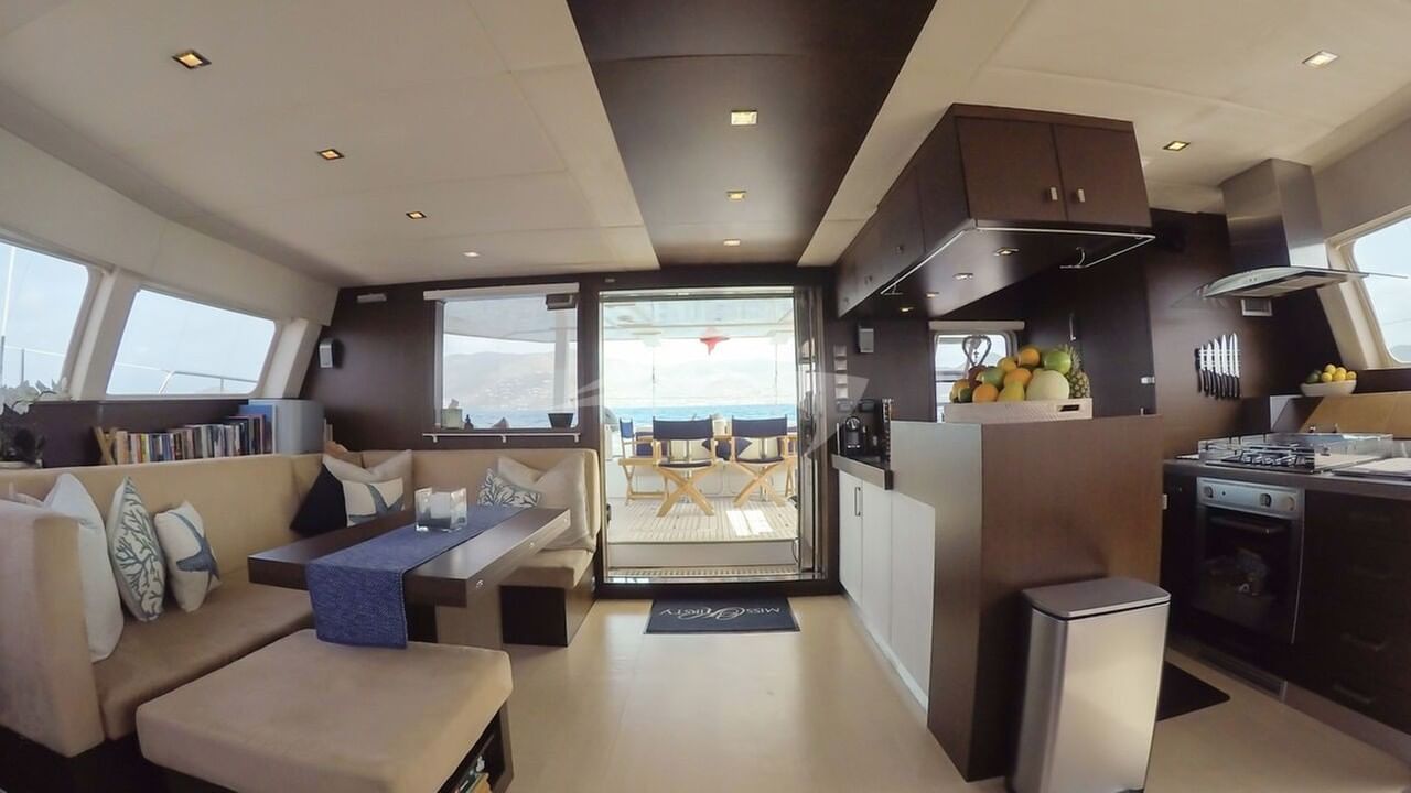 Looking aft from the saloon
