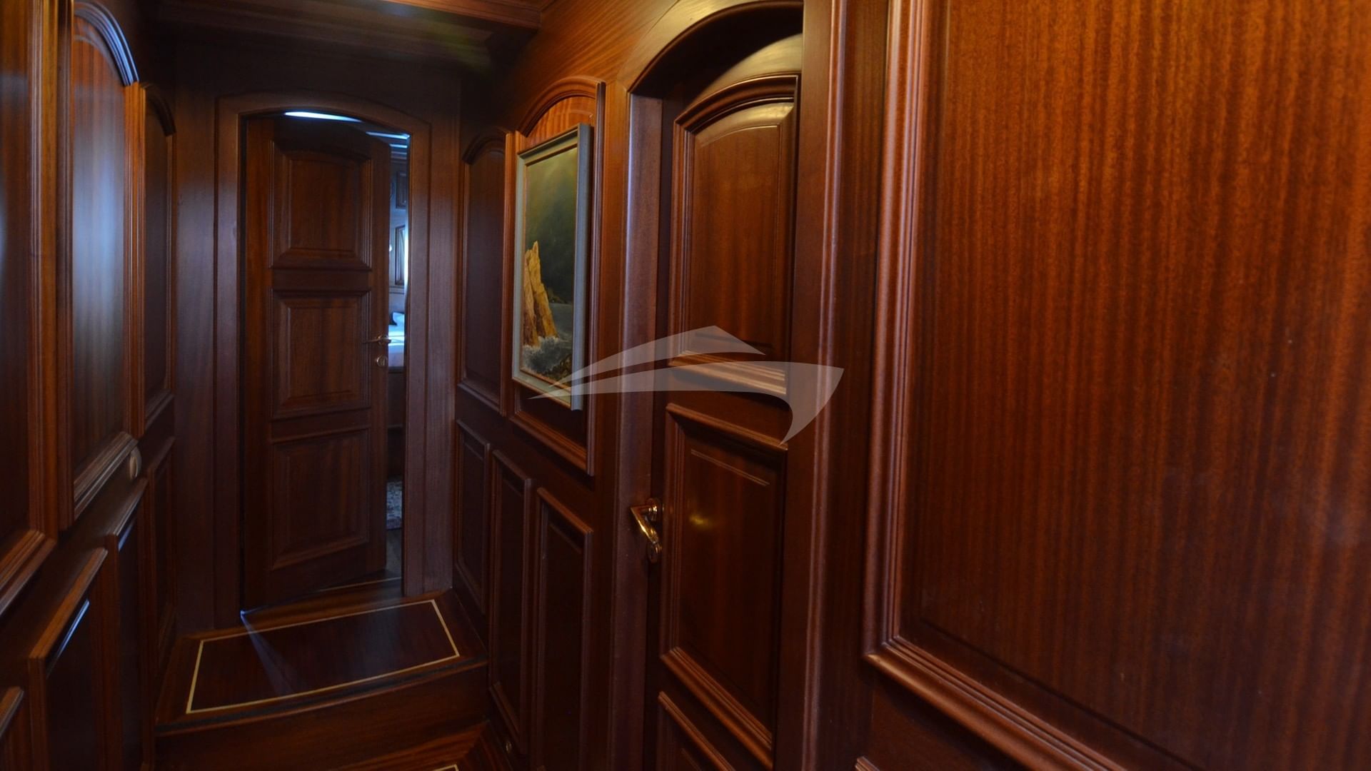 Corridor with Commissioned Paintings