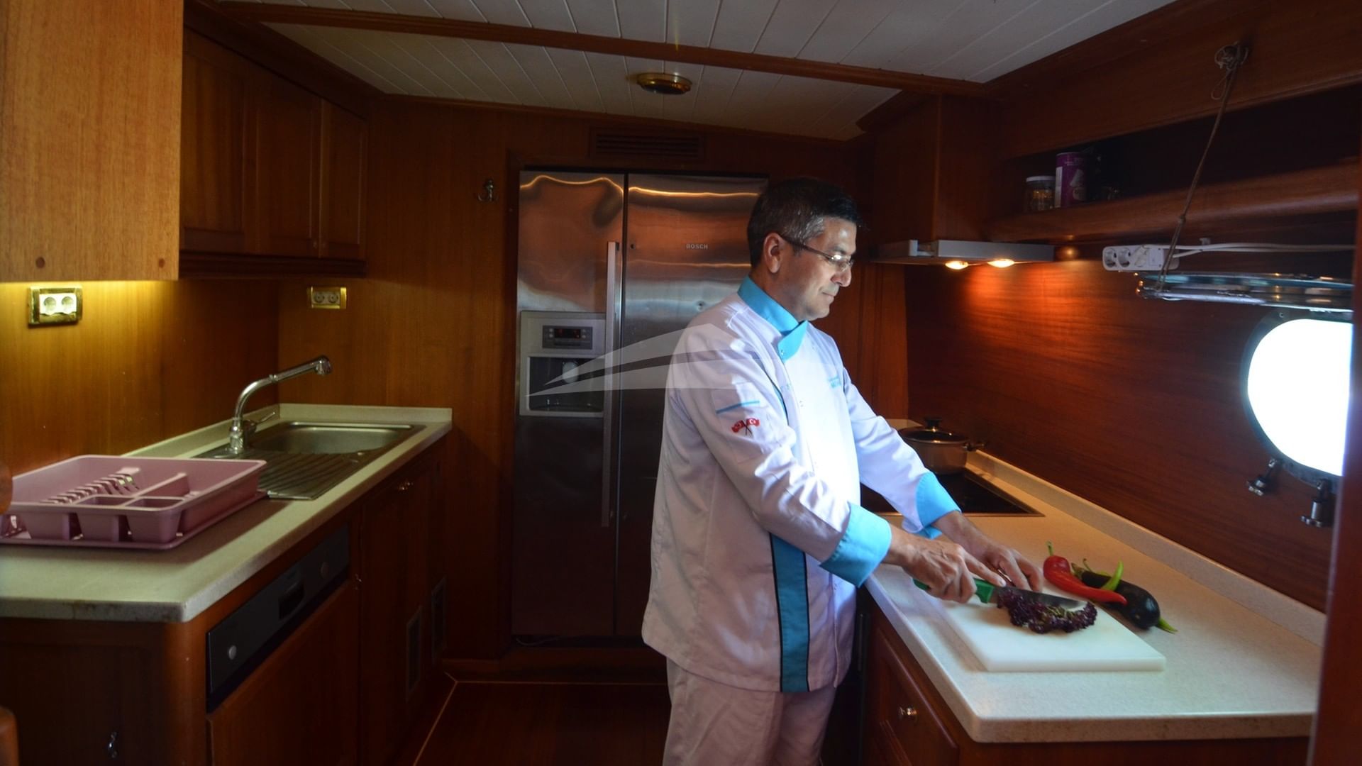 Chef in Galley