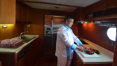 Chef in Galley
