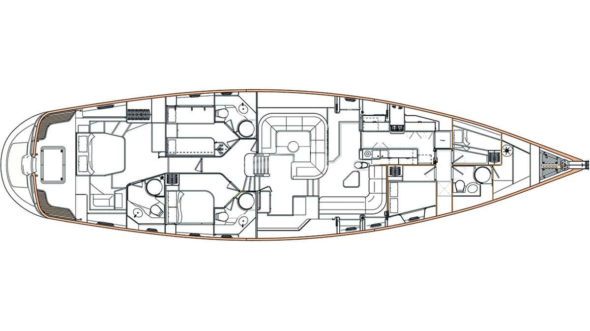 DAMA DE NOCHE deck layout