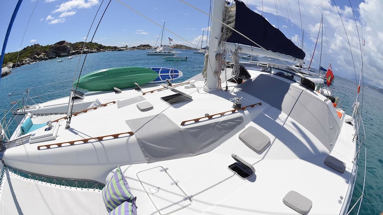 Foredeck lounging area