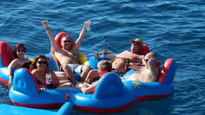 Six man floating raft