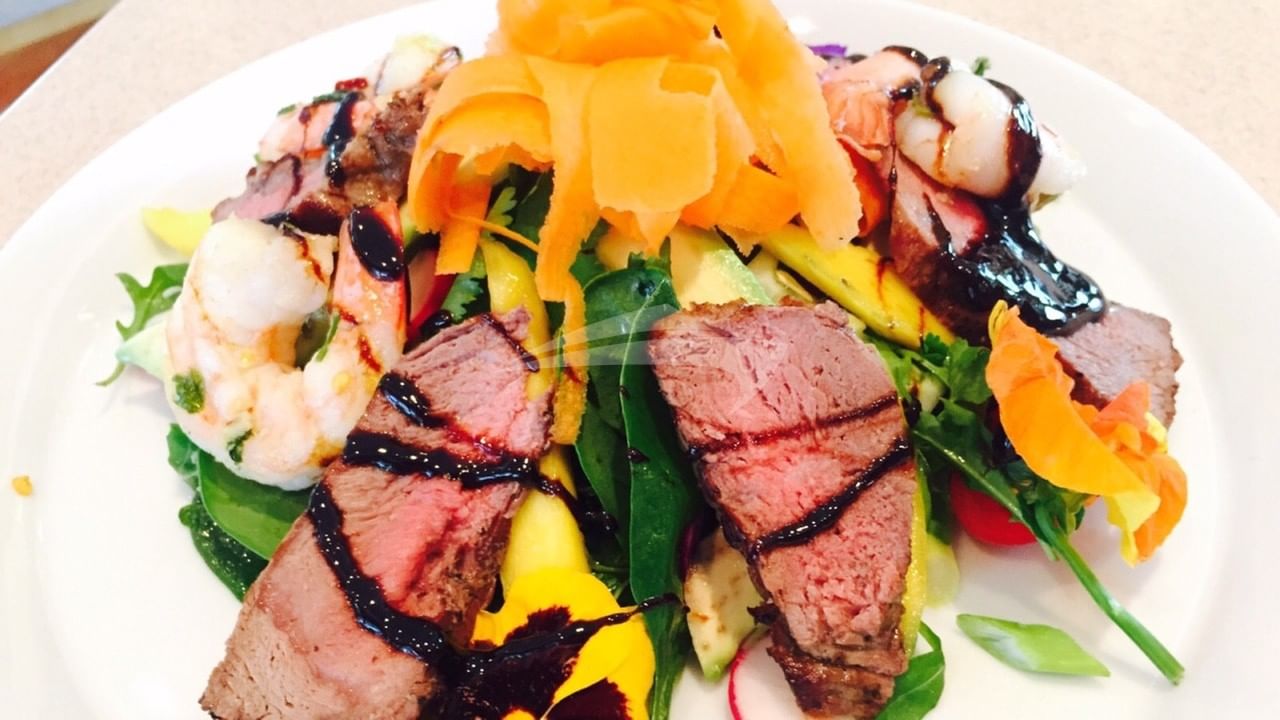 Shrimp & Beef Teriyaki Salad