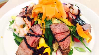 Shrimp & Beef Teriyaki Salad