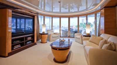 Master Suite Deck Salon Looking Aft