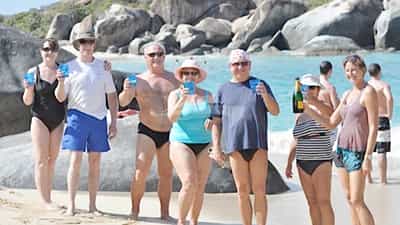 Bubbly on the Beach