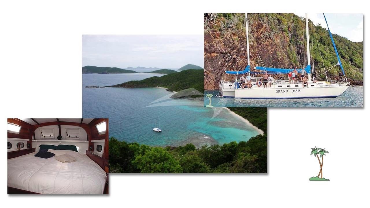 Anchored in a secluded cove