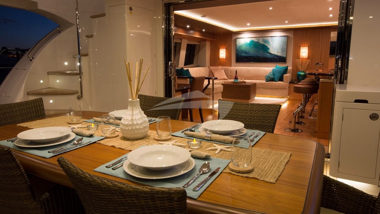 Looking forward into the saloon