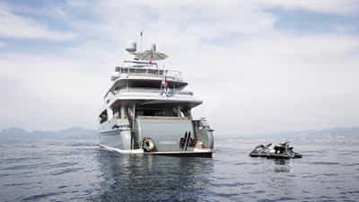 View of Aft with Water Toys