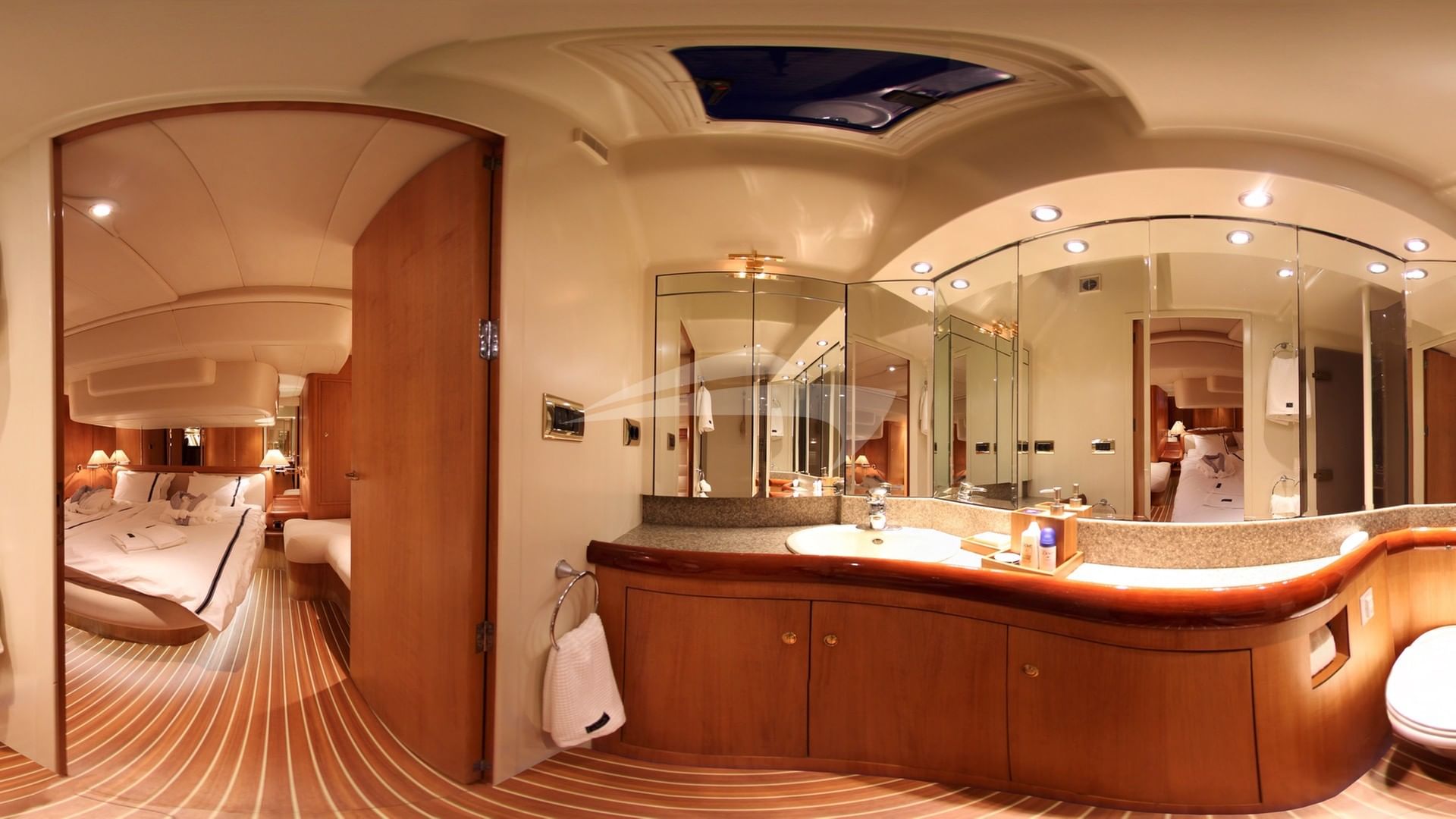 Master Stateroom and Bathroom