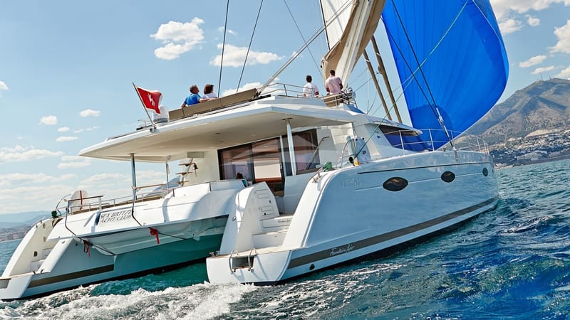 Under sail