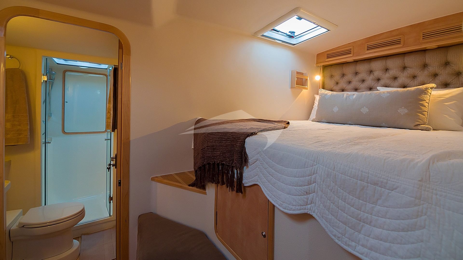 Guest Cabin and Bathroom