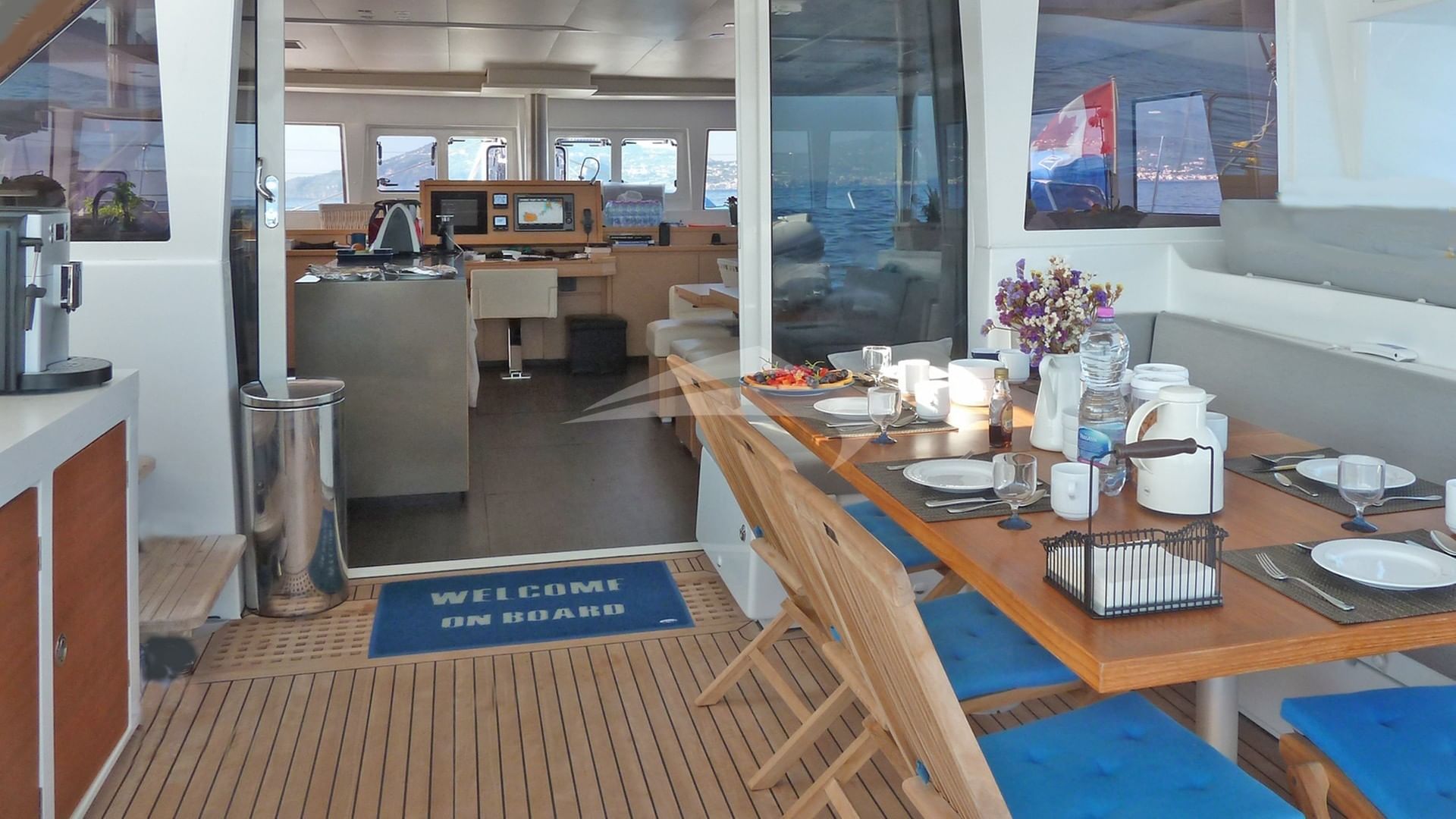 Aft Deck looking towards Salon