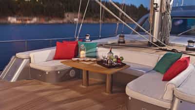 Relaxing on Deck