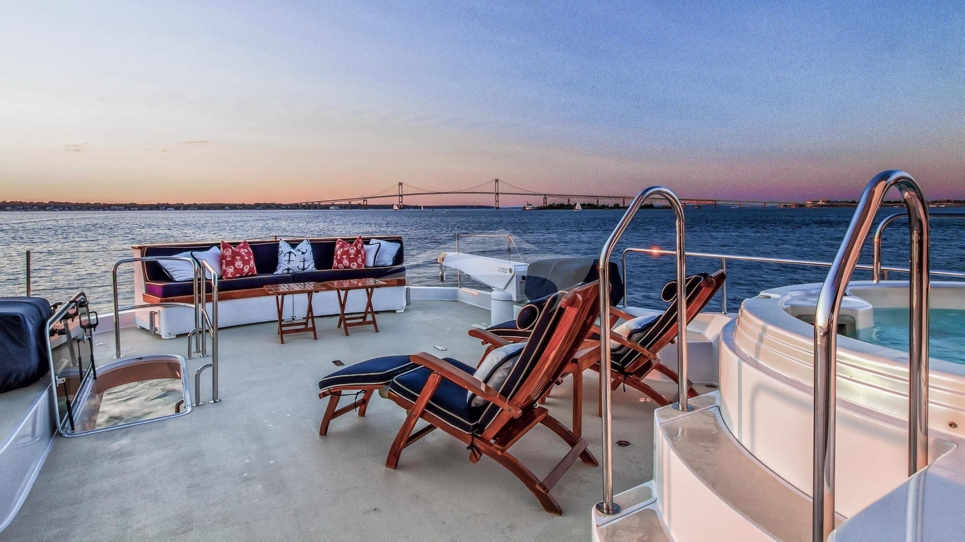 Deck Chairs and Jacuzzi