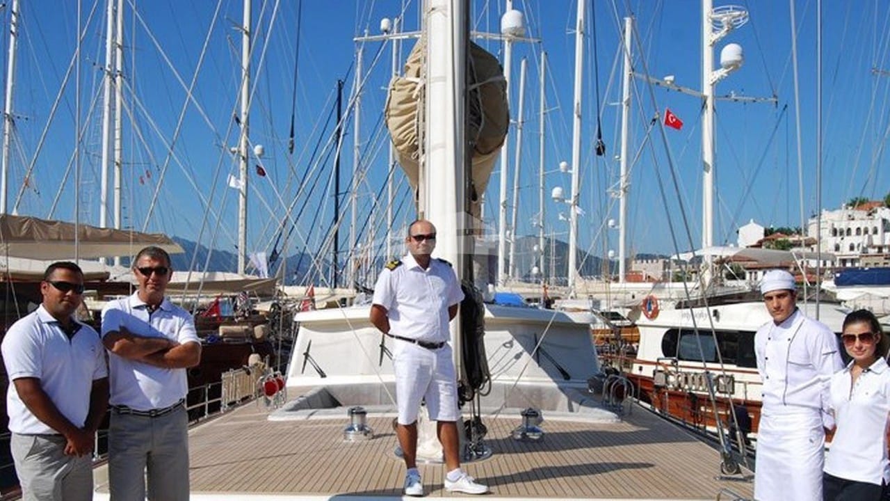 Luxury charter yacht crew for ZELDA