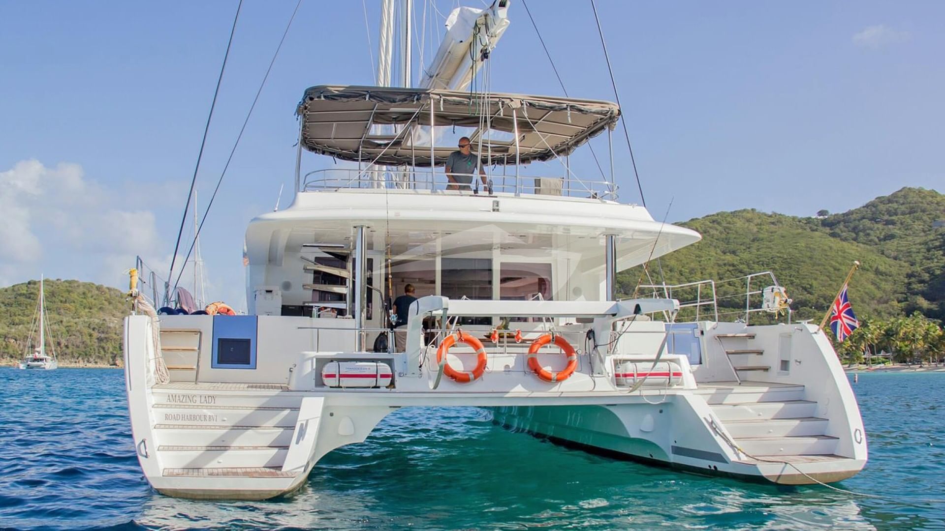 Stern steps provide great access to water