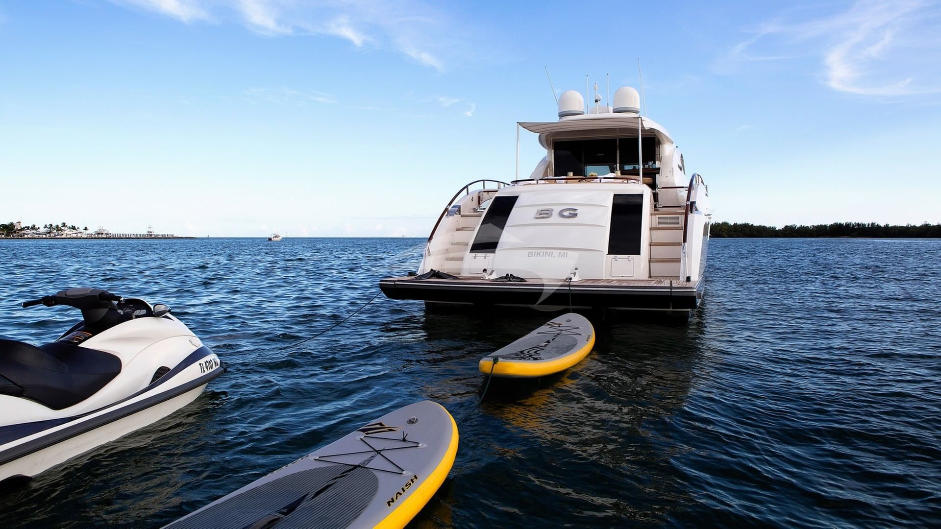 View of Aft and Water Toys