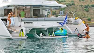 View of Aft - Submersible Swim Platform