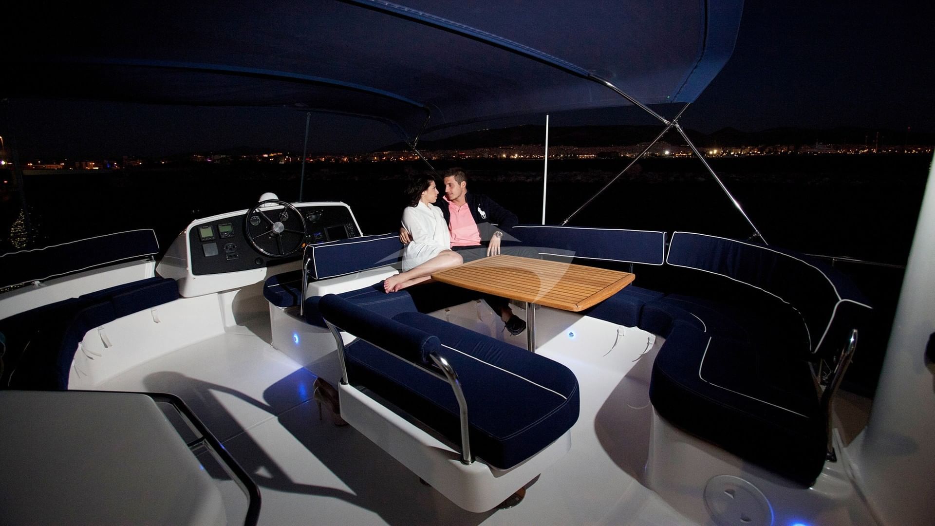 Deck Seating at Night