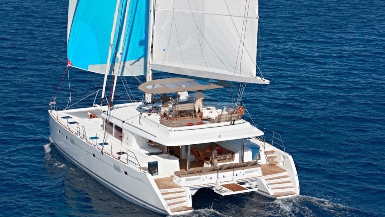 Sailing on gennaker