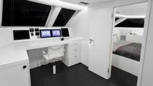 Helm and Master Cabin entrance