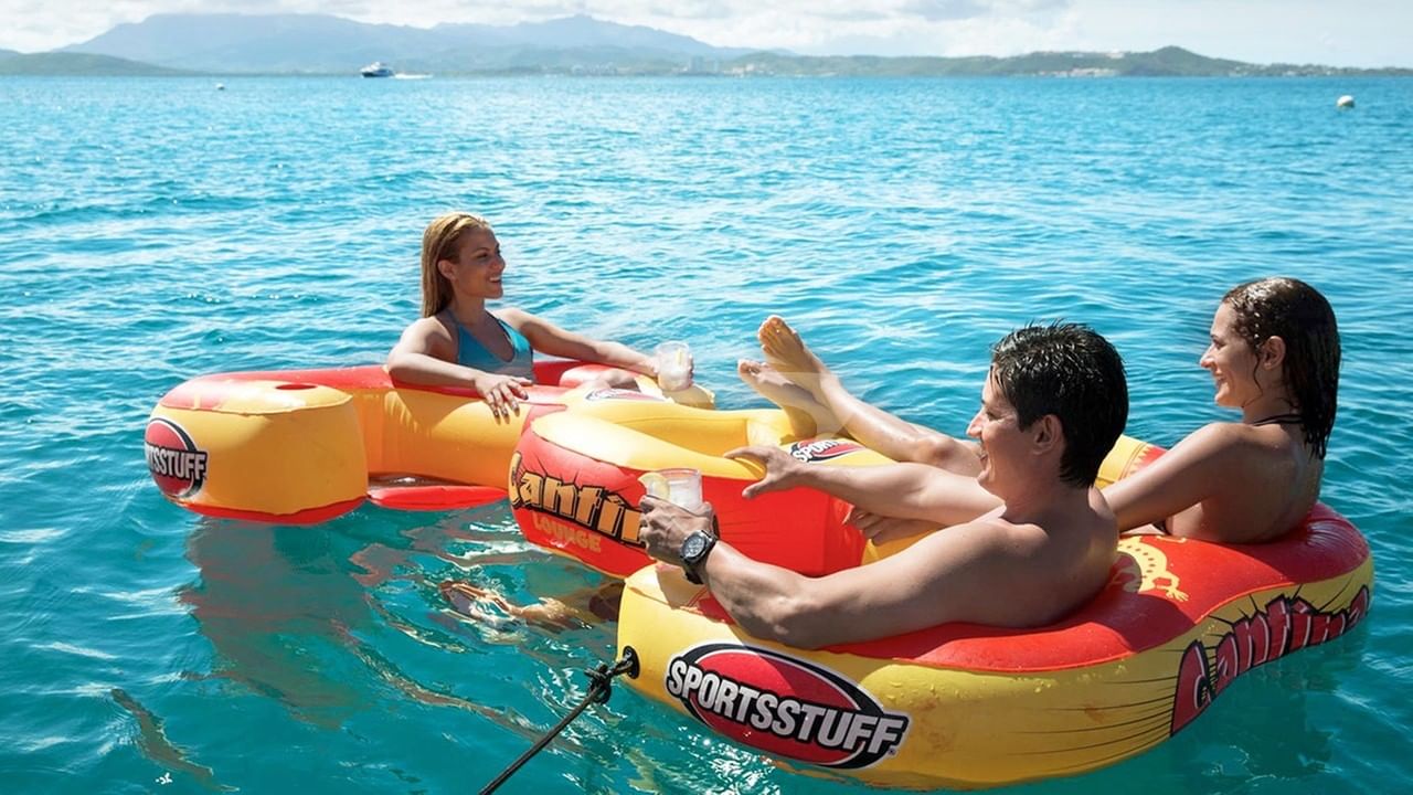 All families love the watersports... grown up kids