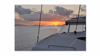Sunset in the Grenadines
