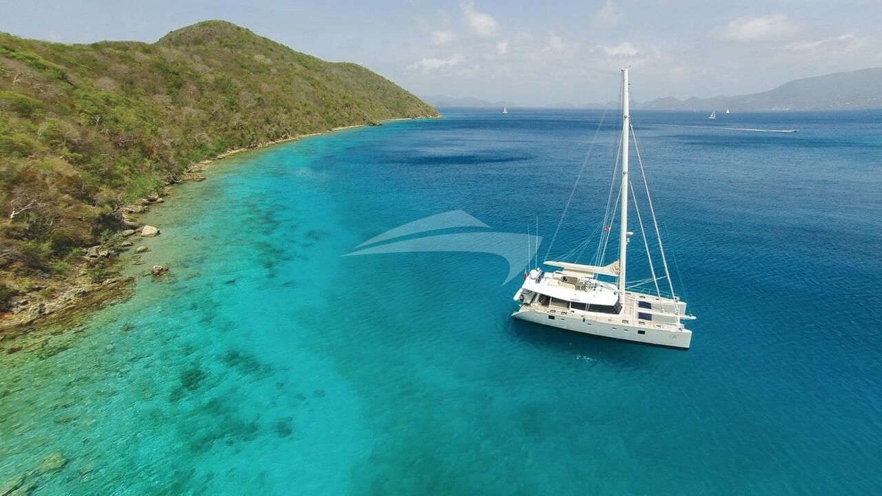 Anchored off the reef