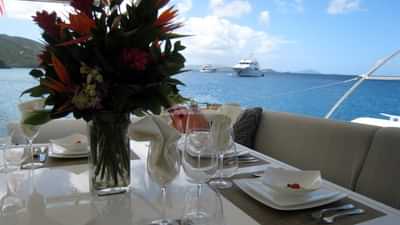 Aft Cockpit Dining Detail