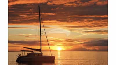 The end of a day of fun and sailing