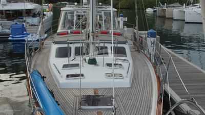 Come Sail Away from her bow pulpit