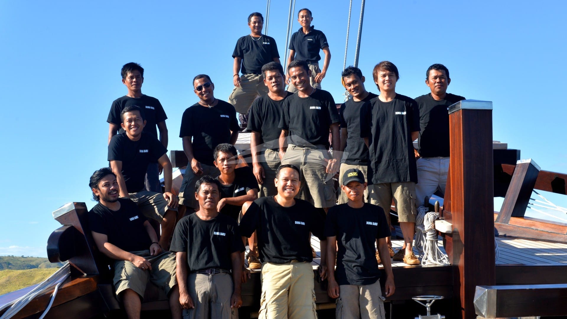 Luxury charter yacht crew for DUNIA BARU