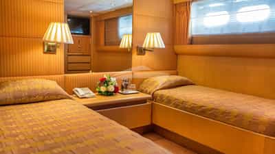 Port side twin Cabin