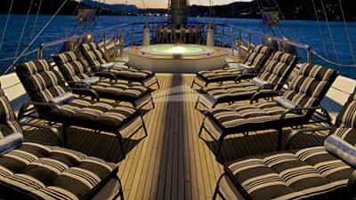 Loungers and Jacuzzi