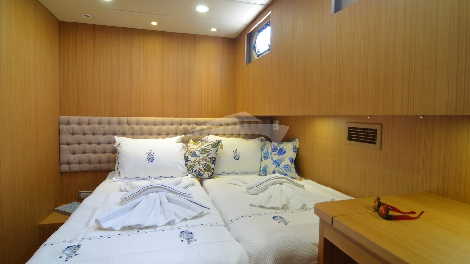 One of two cabins that can be a double or a twin c