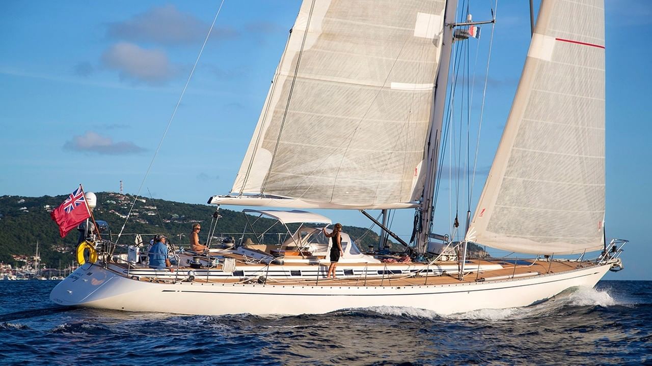 Sailing near St. Barths