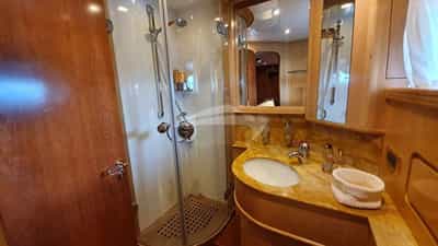 Twin cabin bathroom