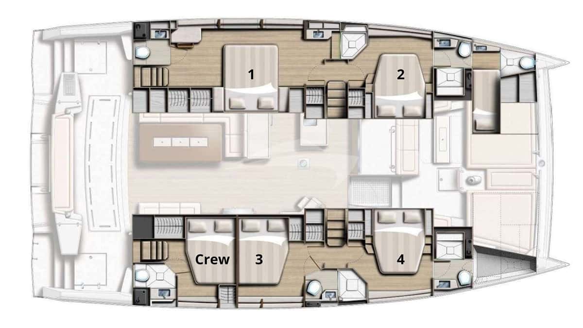 BIG NAUTI deck layout