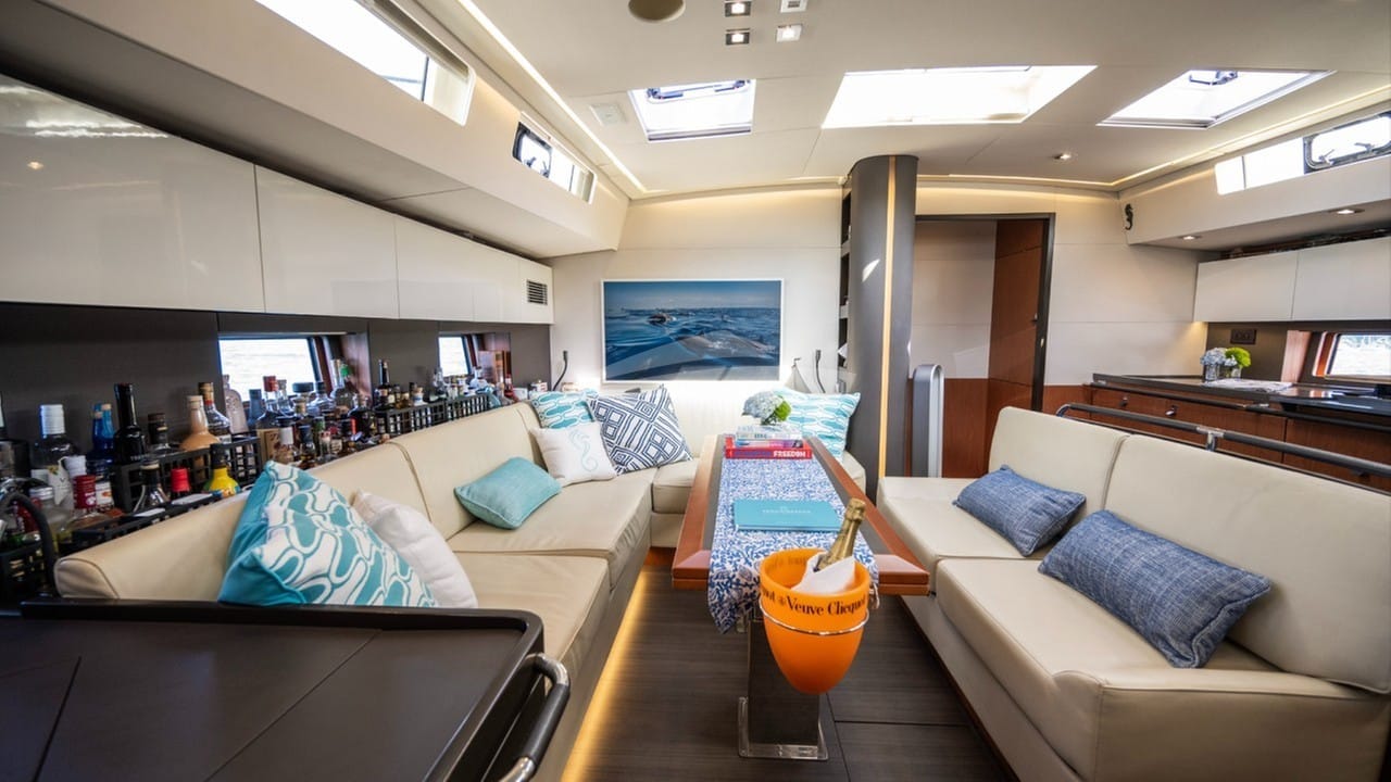 Spacious Saloon with Bose stereo and Smart Frame TV