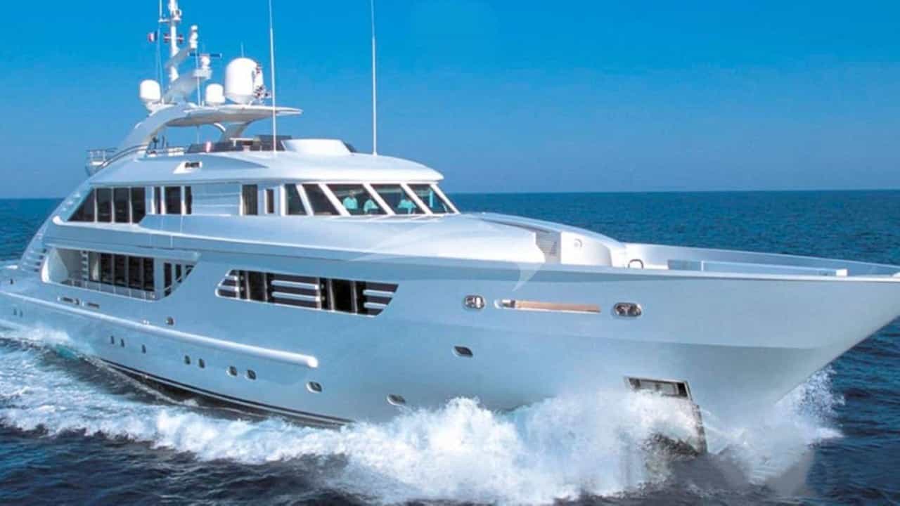 At sea