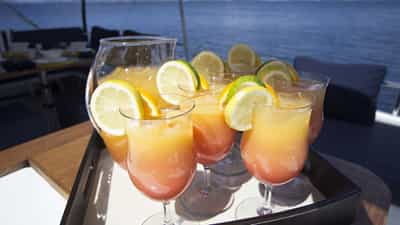 Afternoon Beverages on Flybridge