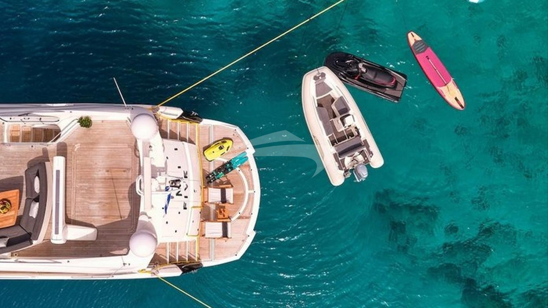 Aerial View of Water Toys