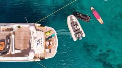 Aerial View of Water Toys