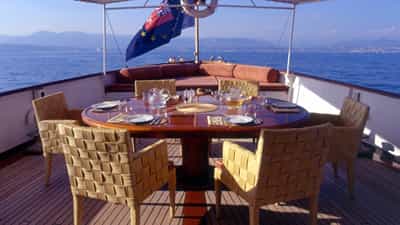 Outside dining