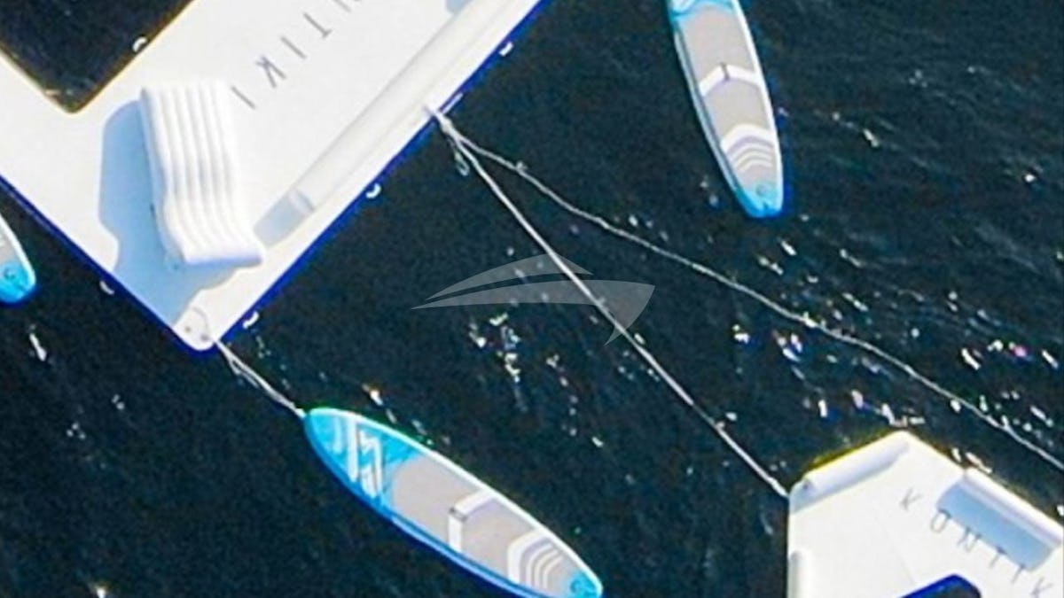 Aerial View of Water Toys